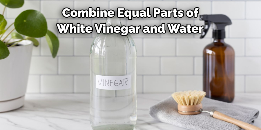 Combine Equal Parts of White Vinegar and Water