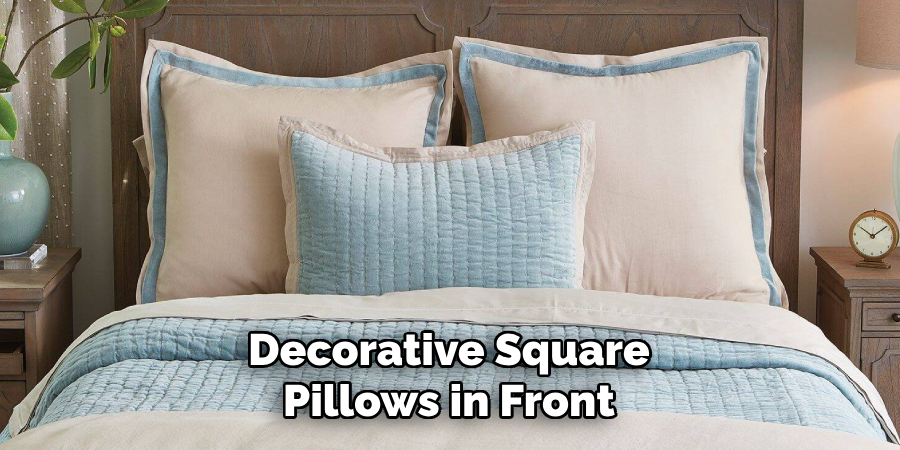 Decorative Square Pillows in Front