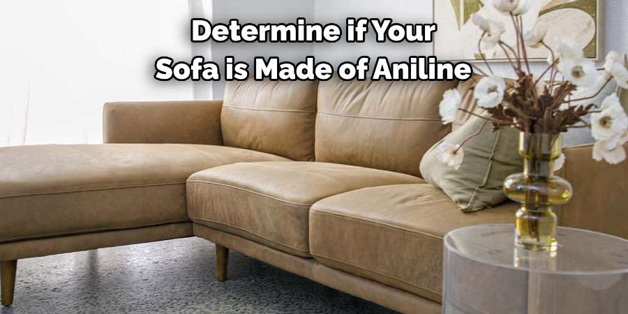 Determine if Your Sofa is Made of Aniline