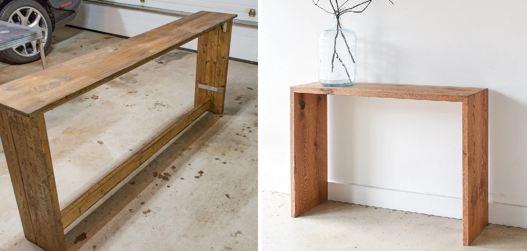 How to Build a Sofa Table