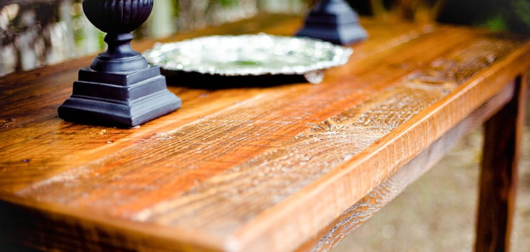 How to Clean a Wood Table That is Sticky