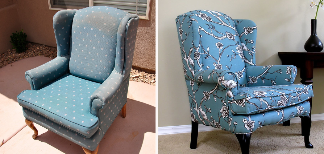 How to Reupholster a Wingback Chair