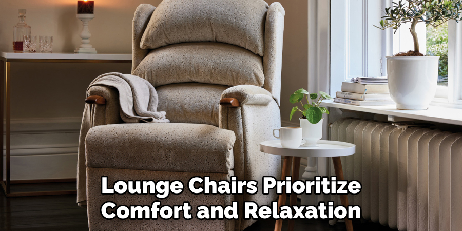 Lounge Chairs Prioritize Comfort and Relaxation