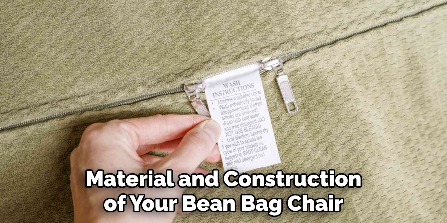 Material and Construction of Your Bean Bag Chair