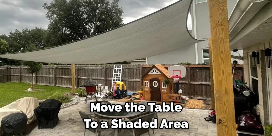 Move the Table To a Shaded Area