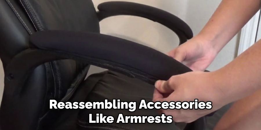 Reassembling Accessories Like Armrests