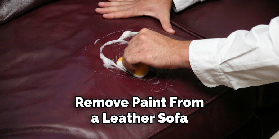 Remove Paint From a Leather Sofa