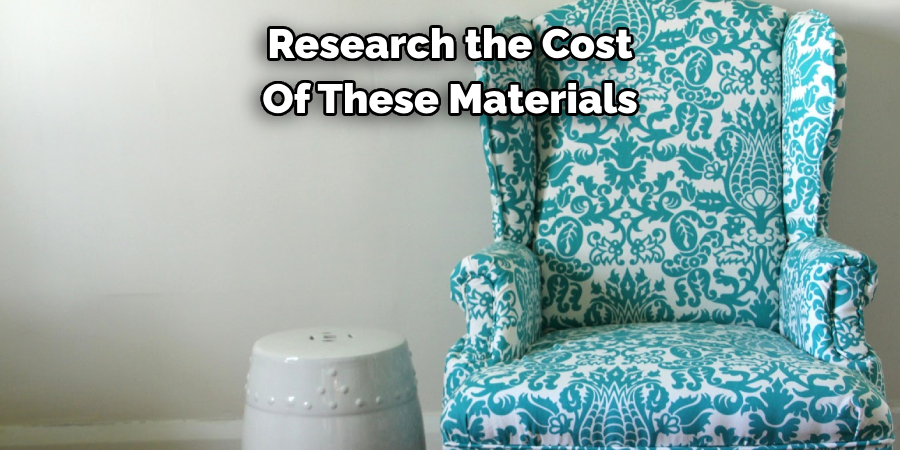 Research the Cost Of These Materials