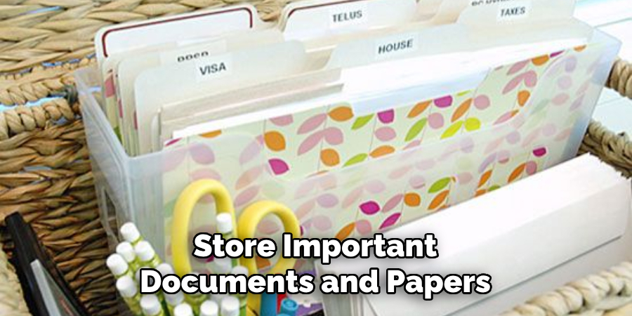 Store Important Documents and Papers