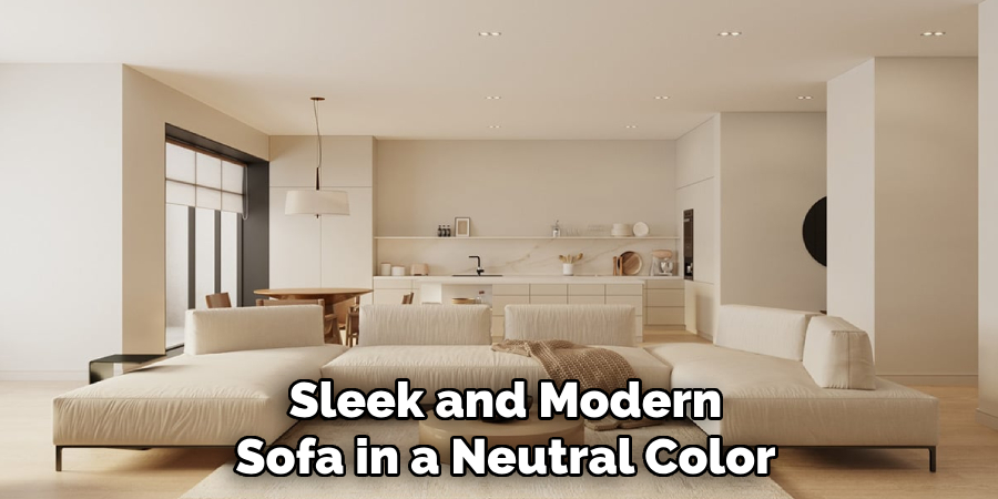 Sleek and Modern Sofa in a Neutral Color