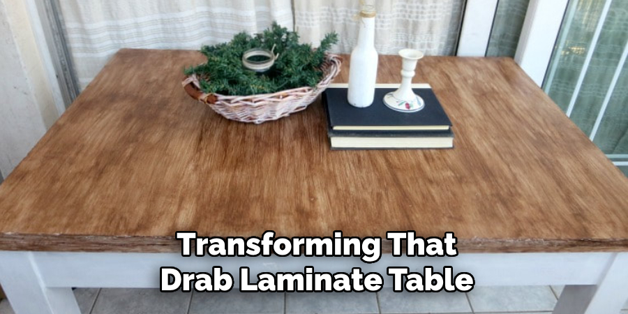 Transforming That Drab Laminate Table