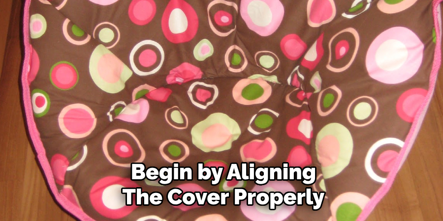 Begin by Aligning The Cover Properly