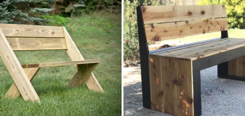 How to Build an Outdoor Bench With Back