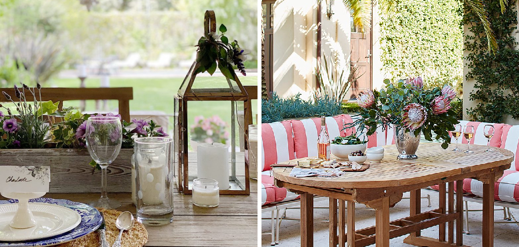 How to Decorate an Outdoor Table