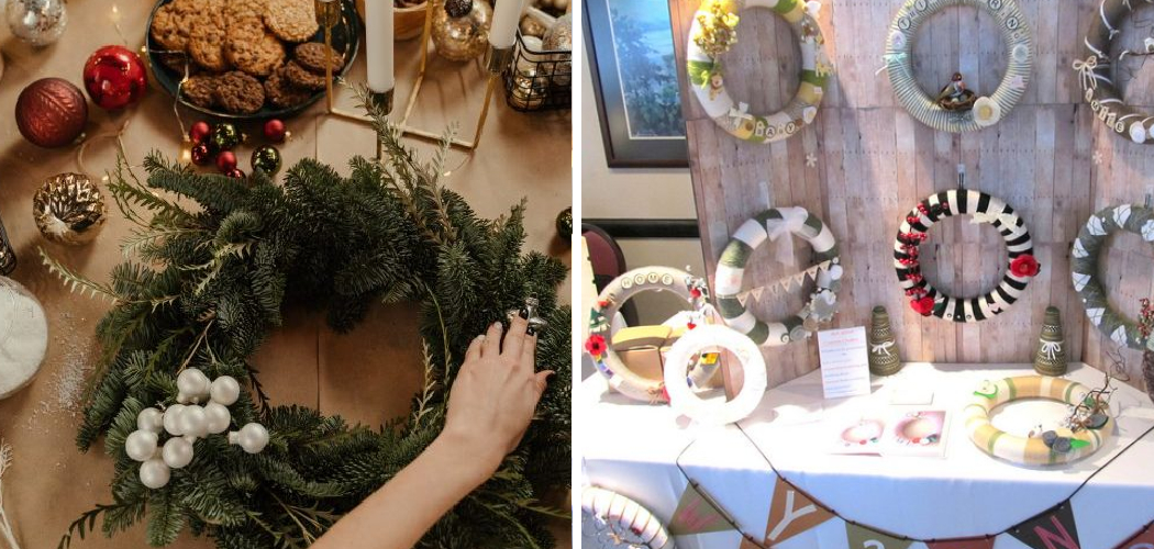 How to Display Wreaths on A Table