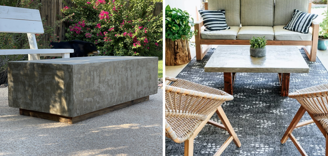 How to Make a Concrete Coffee Table