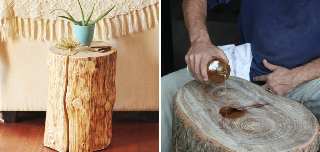 How to Make a Tree Stump Table