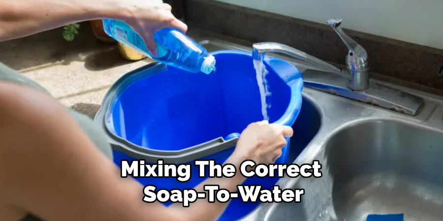 Mixing the Correct Soap-to-water