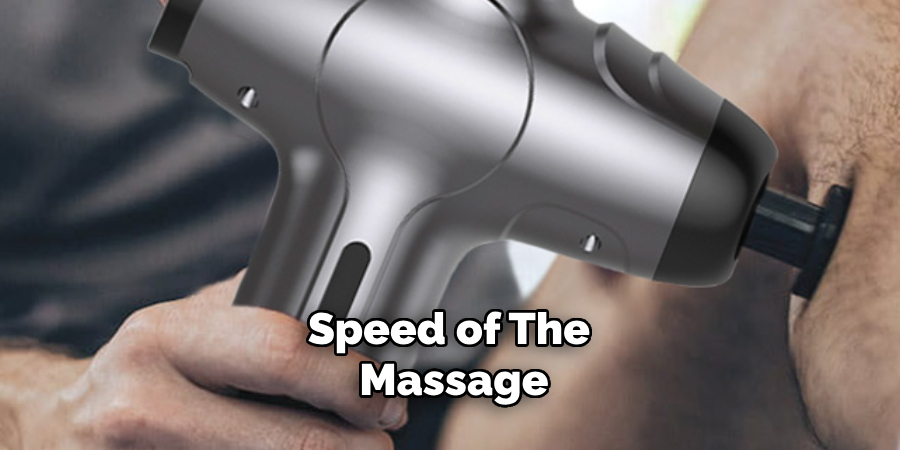 Speed of the Massage