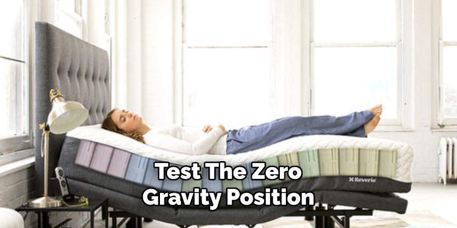 Test the Zero Gravity Position