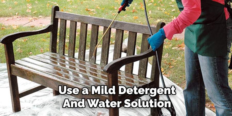 Use a Mild Detergent And Water Solution