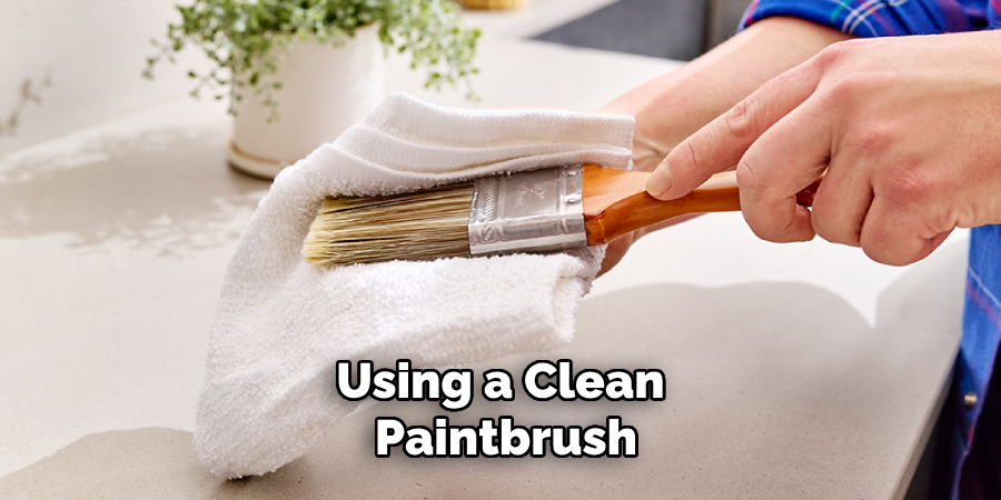 Using a Clean Paintbrush