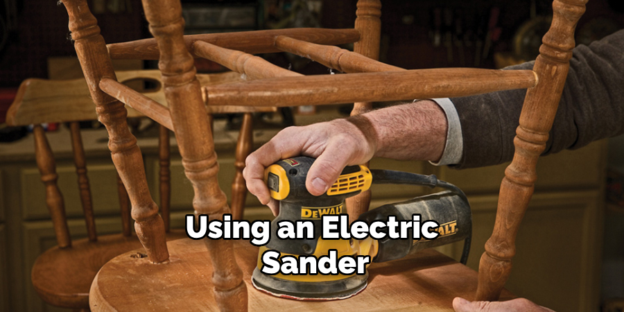 Using an Electric Sander