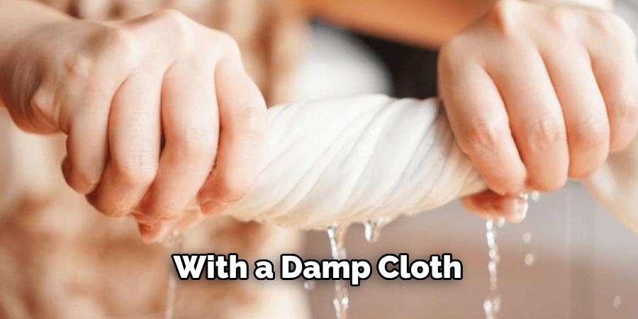  With a Damp Cloth 