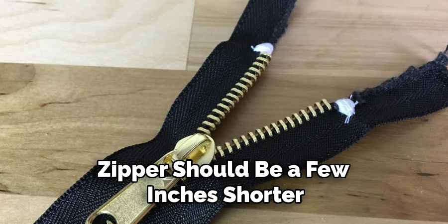 Zipper Should Be a Few Inches Shorter