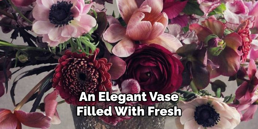 an Elegant Vase Filled With Fresh