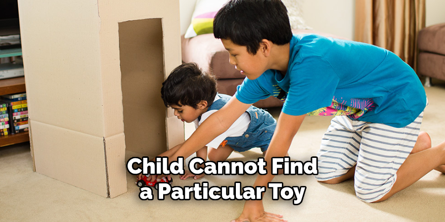 Child Cannot Find a Particular Toy