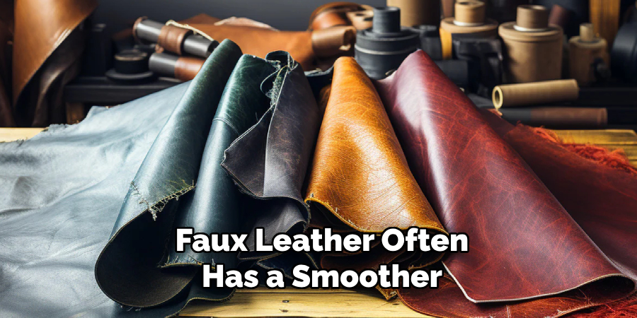 Faux Leather Often Has a Smoother