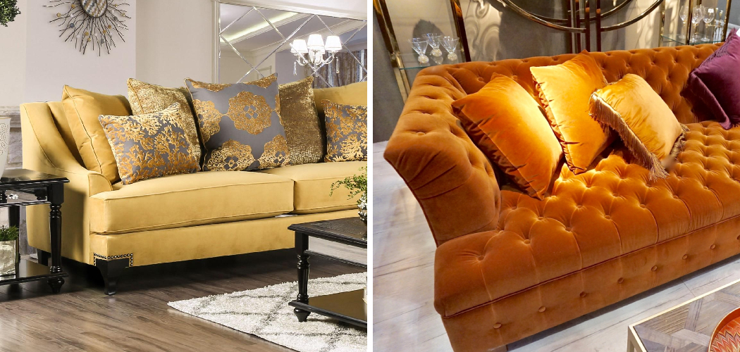 How to Decorate Around a Gold Sofa