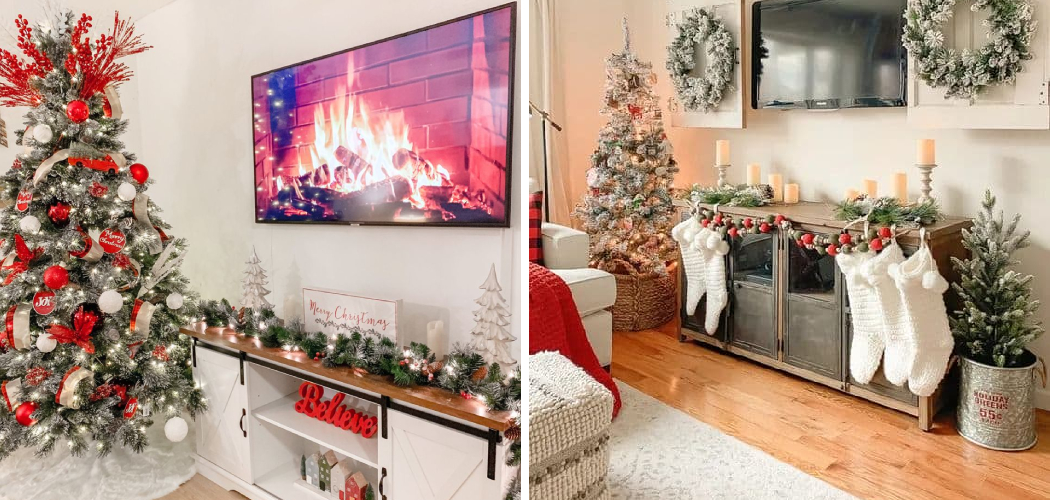 How to Decorate Tv Stand for Christmas