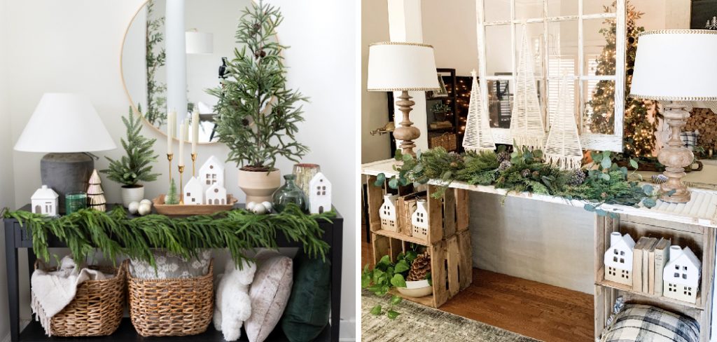 How to Decorate a Console Table for Christmas