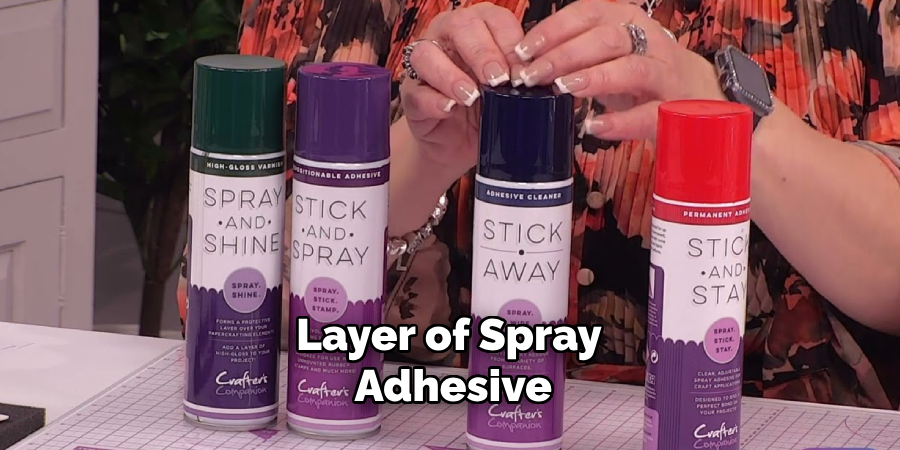 Layer of Spray Adhesive