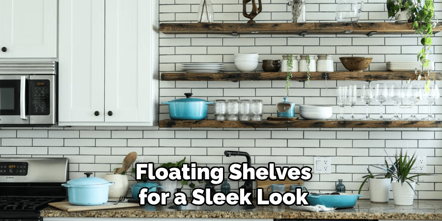 Floating Shelves for a Sleek Look