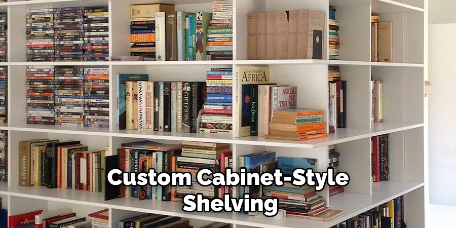 Custom Cabinet-Style Shelving