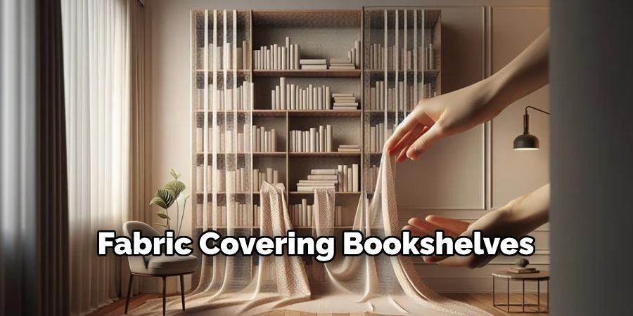 Fabric Covering Bookshelves