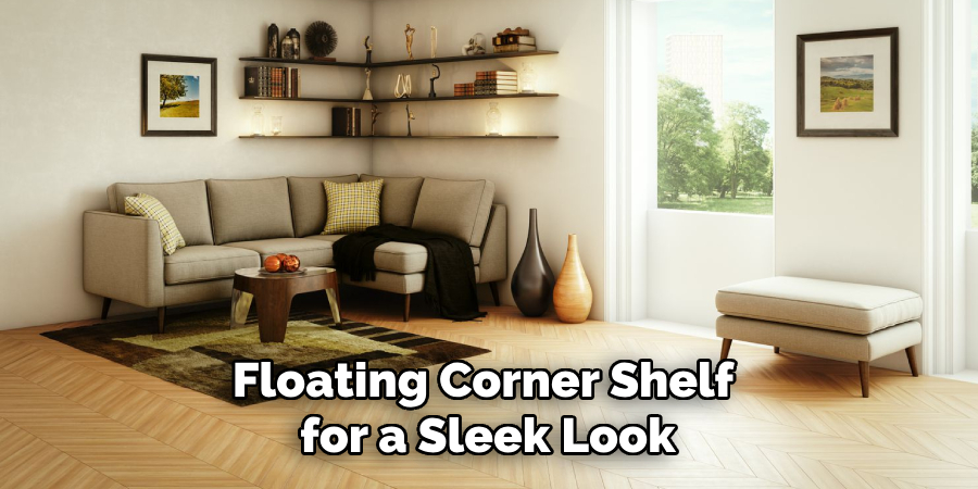 Floating Corner Shelf for a Sleek Look