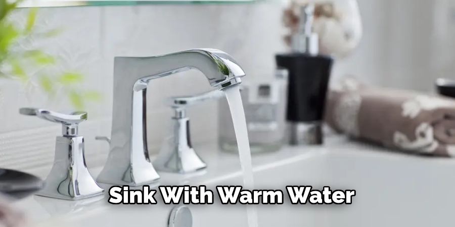 Sink With Warm Water 