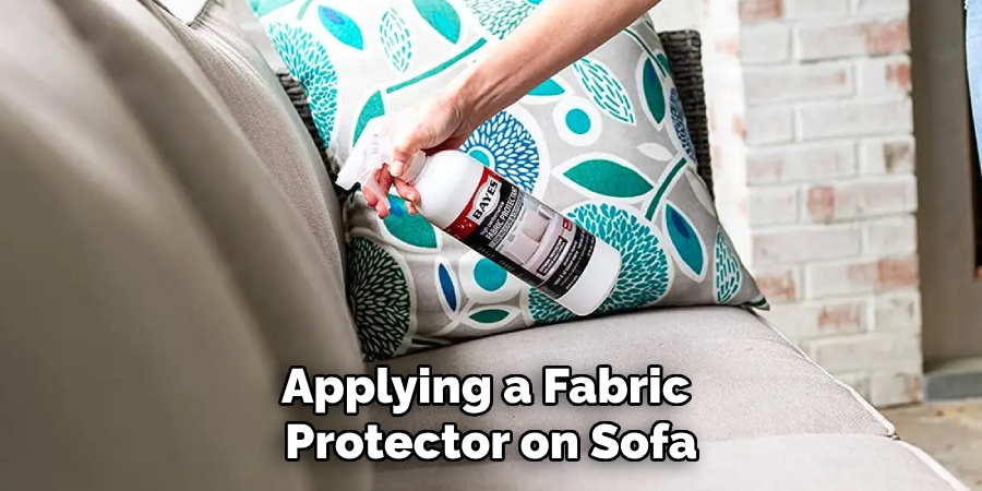 Applying a Fabric Protector on Sofa