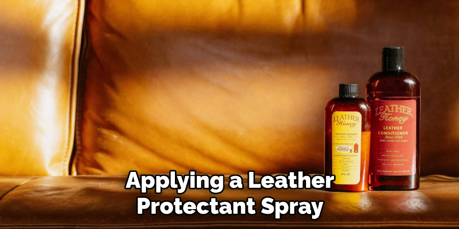 Applying a Leather
Protectant Spray