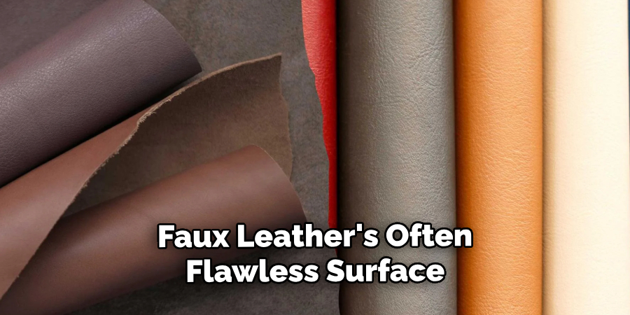 Faux Leather's Often
Flawless Surface