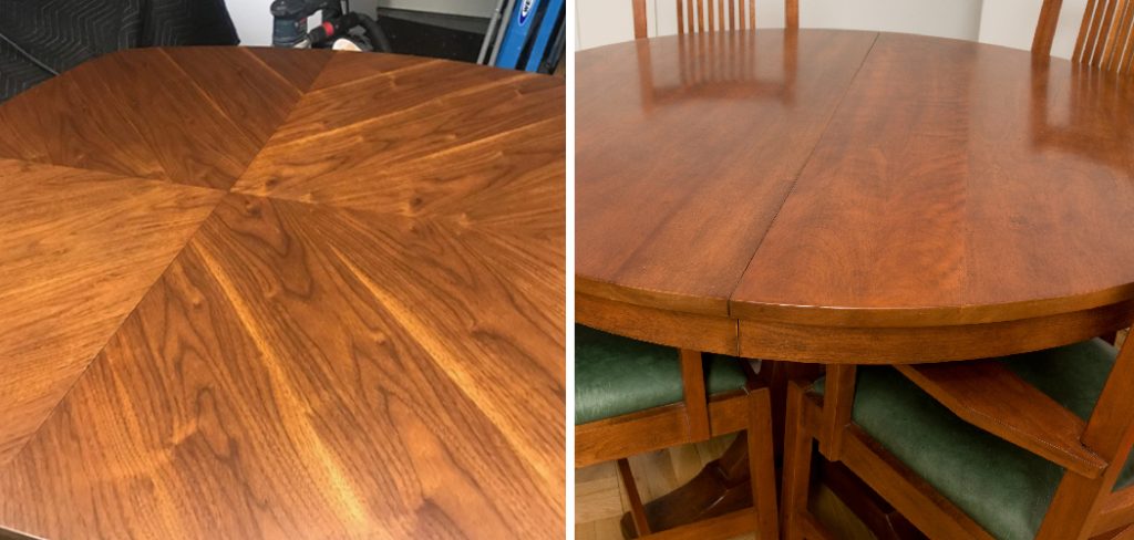 How to Refinish Table with Veneer Top