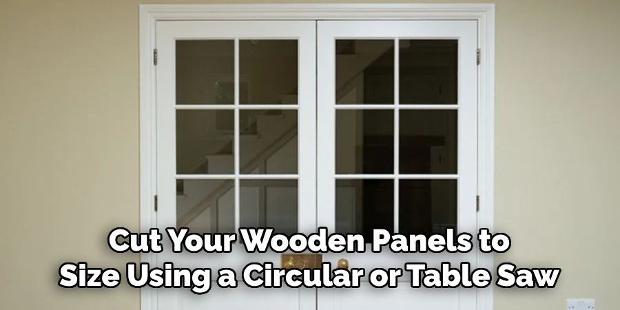 Cut Your Wooden Panels to Size Using a Circular or Table Saw