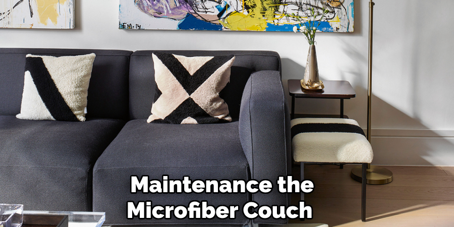 Maintenance the
Microfiber Couch