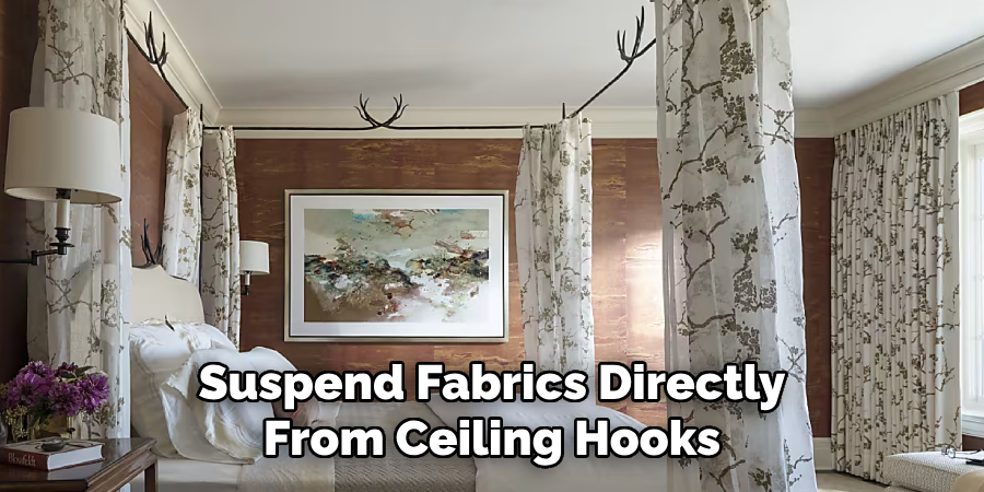 Suspend Fabrics Directly From Ceiling Hooks