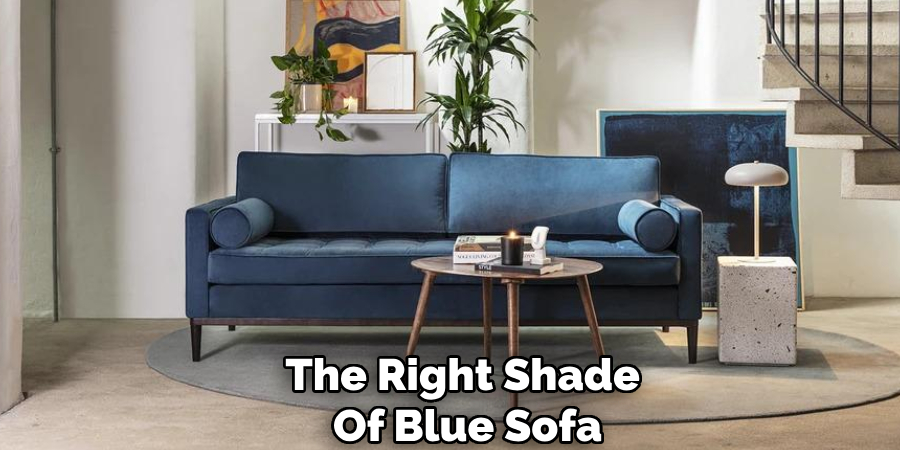 The Right Shade 
Of Blue Sofa        