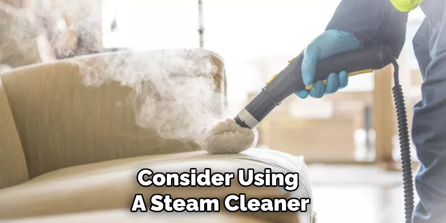 Consider Using 
A Steam Cleaner